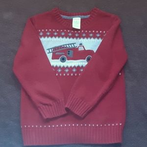 Boys Red CHRISTMAS themed Sweater